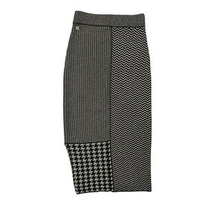 Manila Grace Mixed Media Knit Stretch Pull On Midi Skirt Size 1/ US Small